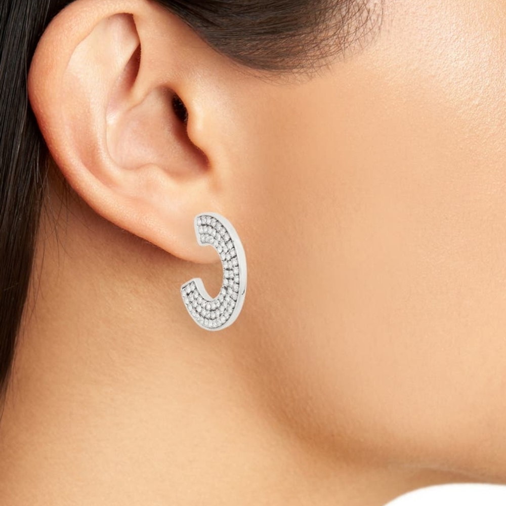 Nordstrom Rack Silver Hoop Earrings